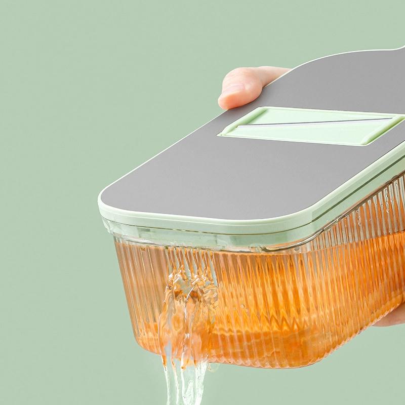 Shredder Household Kitchen Manual Vegetable Cutting Artifact Multifunctional Transparent Fruit Cucumber Potato Slicing Planer Shredder