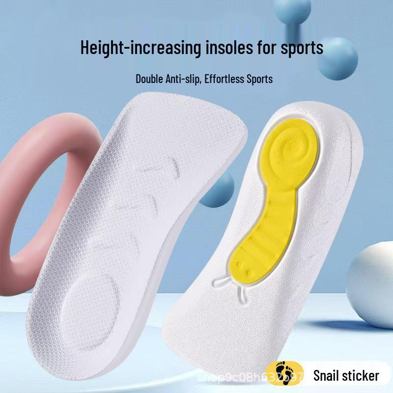 Snail Women's Arch Support Height Boost Pads - Sweat-Absorbing, Comfortable, Invisible Three-Quarter Insoles
