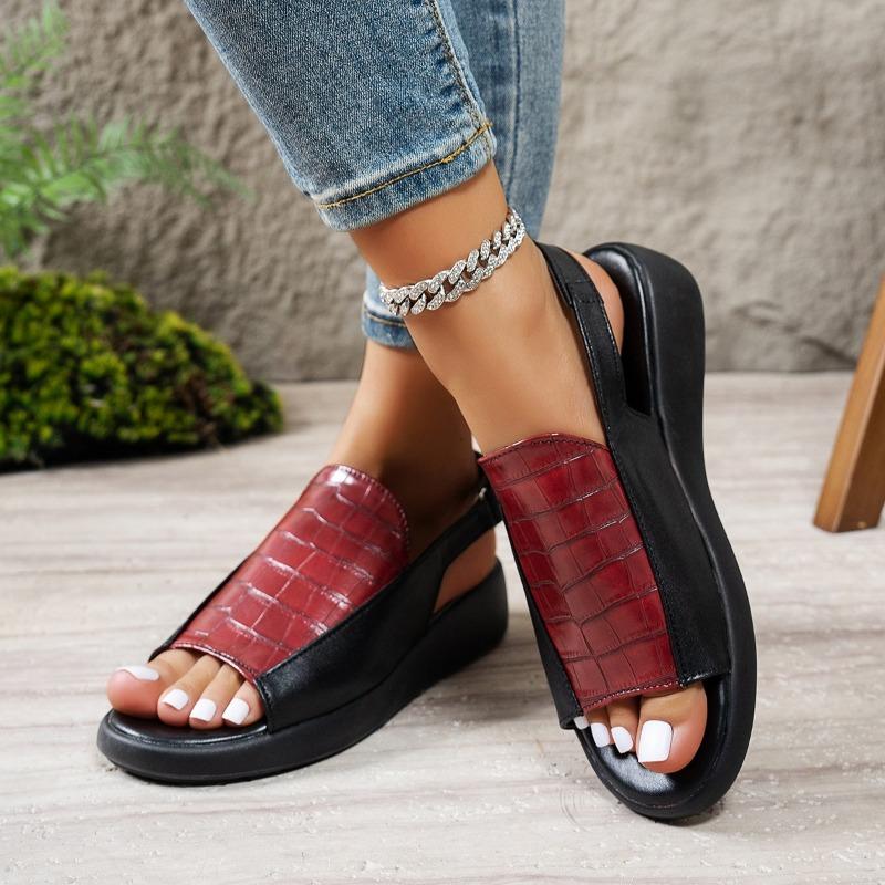 Fashion 2025 Summer New Rome Sandals Outdoor Casual Platform Comfortable Women's Shoes Wedges Open Toe Mixed Colors Hot Sale Sandals