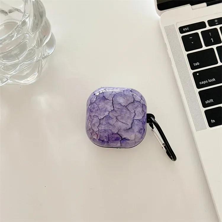 Pour Samsung Galaxy Buds2 pro / Buds Live /Buds FE/ Buds Pro Étui Luxe Fleur Marbre étui cover écouteurs Pour galaxy 2pro Buds2