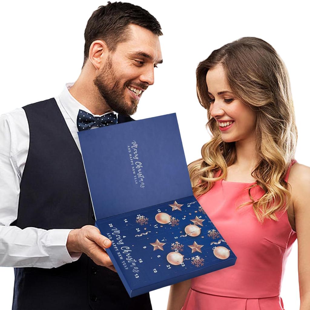 Jewelry Christmas Countdown Calendar Bracelets Necklaces Rings and Earrings Xmas Countdown Calendar for Teen Girls Adult Women