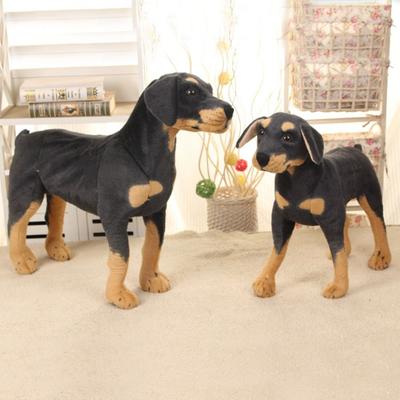 Chien Debout Jouet en Peluche Chien Simulation Animal en Peluche Poupée en Peluche Réaliste Décoration de Maison