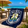 Auck-land Football Club Printed Microfiber Beach Towel, Soft And Absorbent, Quick-Dry, Ideal for Summer Travel, Beach Essential, Swimming Pool