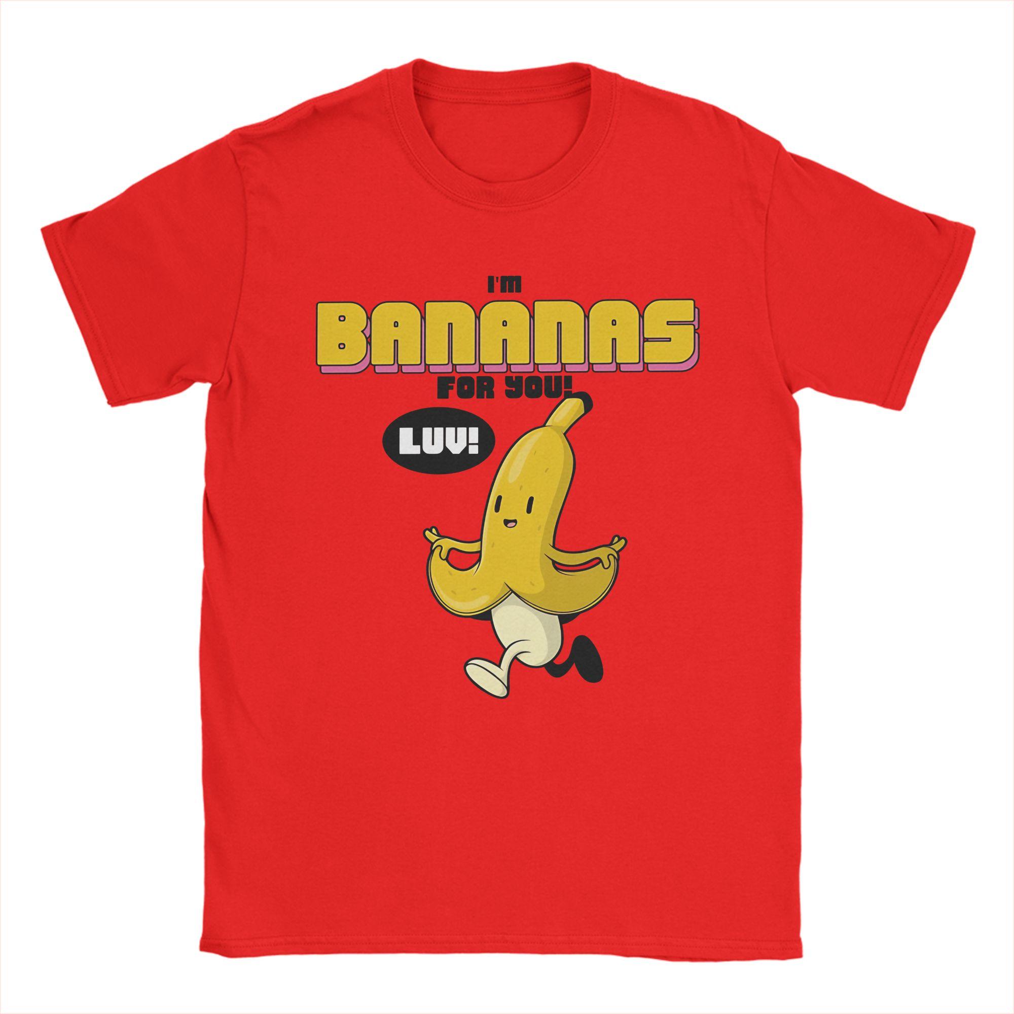

Unisex TShirt Im Bananas For You Amazing 100 Cotton Tees Short Sleeve T Shirt Crew Neck Tops Gift Idea S