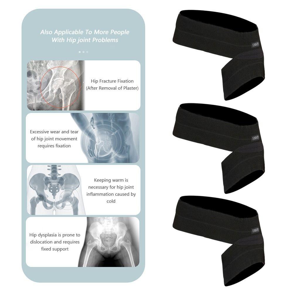 Pain Relief Groin Wrap Elastic Webbing Thigh Support Brace Compression Sleeve  Elastic Webbing