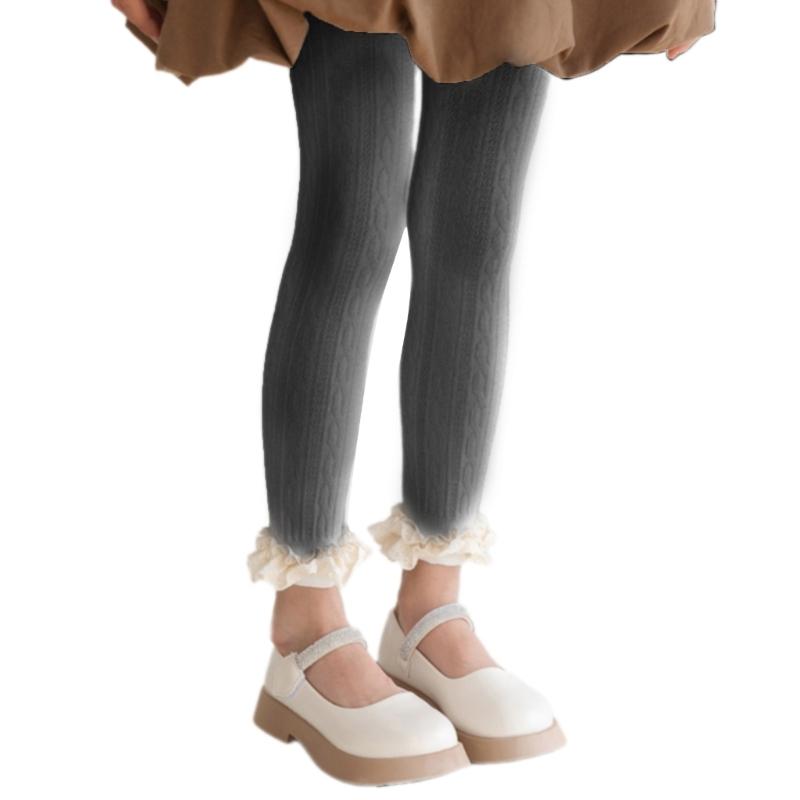 

Spring Autumn Pants Girl Tights Little Girl Leggings Soft Tights Pantyhose Stretchy Stockings for Kid Child 6-60 Months M сірий колір