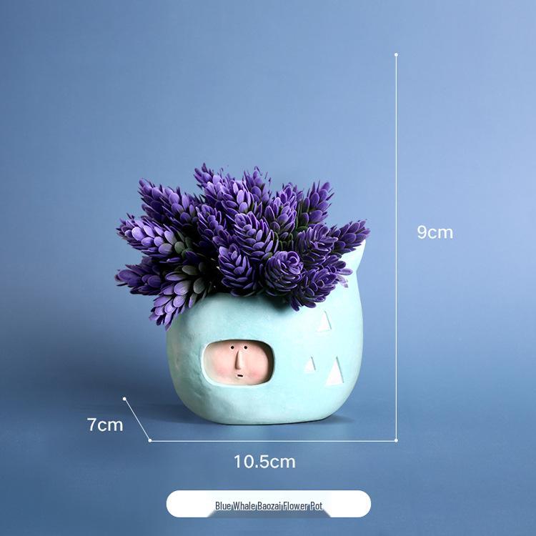 Корейский Мультфильм Баоцзай Современный Домашний Винный Шкаф Стол Микро-Ландшафт Смоляные Поделки