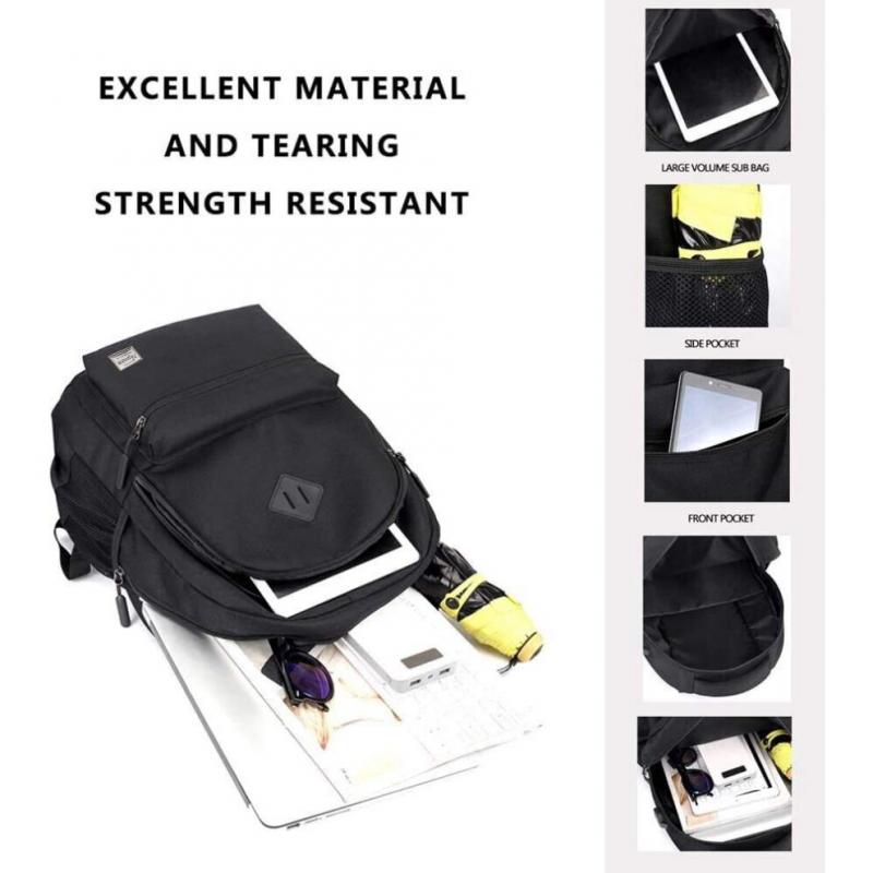 Wasserdichter Unisex-Rucksack mit USB-Ladeanschluss