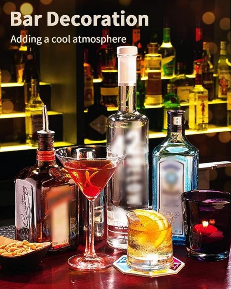 Világító Alátét Matricák LED Bár Italos Pohár Párna Boros Likőrös Üvegek Alátét Hangulatvilágítás Pohármatrica Fénykibocsátó Kellékek