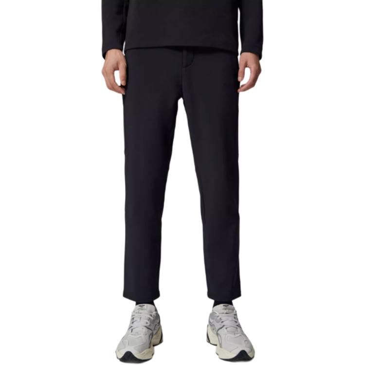 SAUCONY Solid Color Sports Fashion Versatile Mid-Rise Casual Pants Men Bottoms Black SC2240202AL-BK01