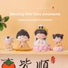 Buddhist Blessing Resin Figurine With Lotus Base For Home Decor And Giftgiving