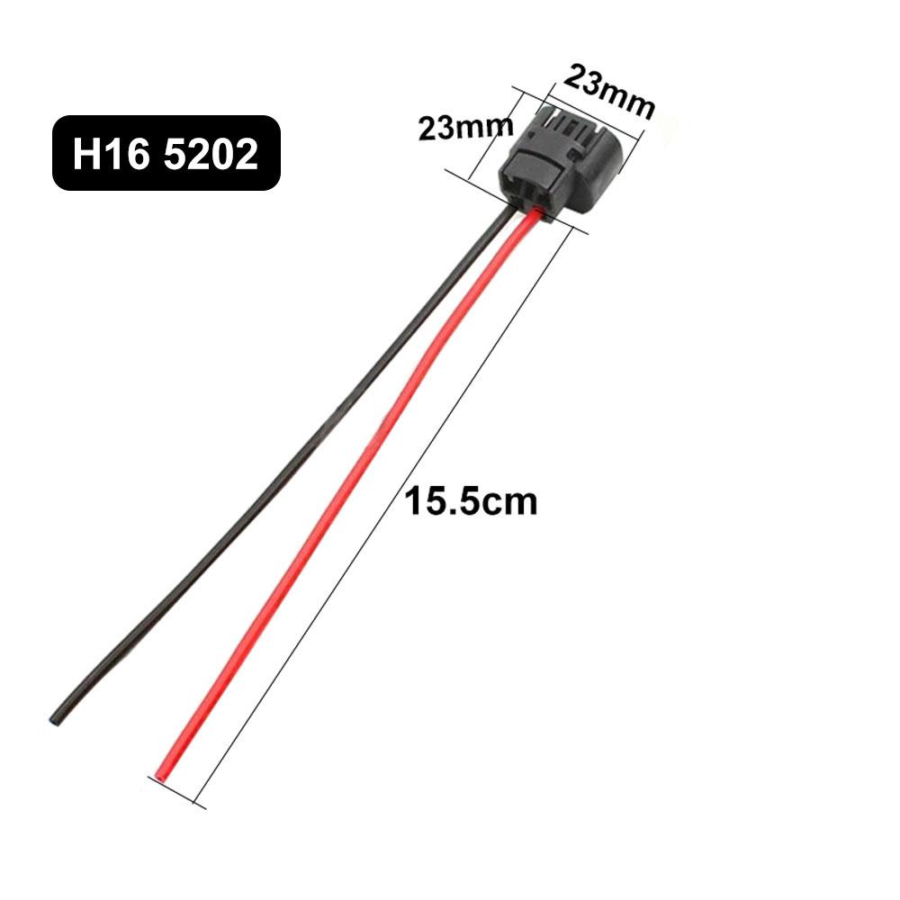 1Pcs H4 H7 H11 H13 H16 5202 Female Adapter Sockets pigtail Wiring Harness Connector Holder Plug For Headlight Fog Light Retrofit