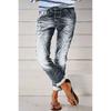 Dámské bootcut džíny s vysokým pasem Vintage zvonové kalhoty Vysoce strečové prané džínové dlouhé kalhoty s více předními knoflíky