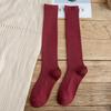 Autumn New Women's Socks Cotton Winter Long Socks Harajuku Female Trick Warm Solid Color Sock Casual Ladies Sox