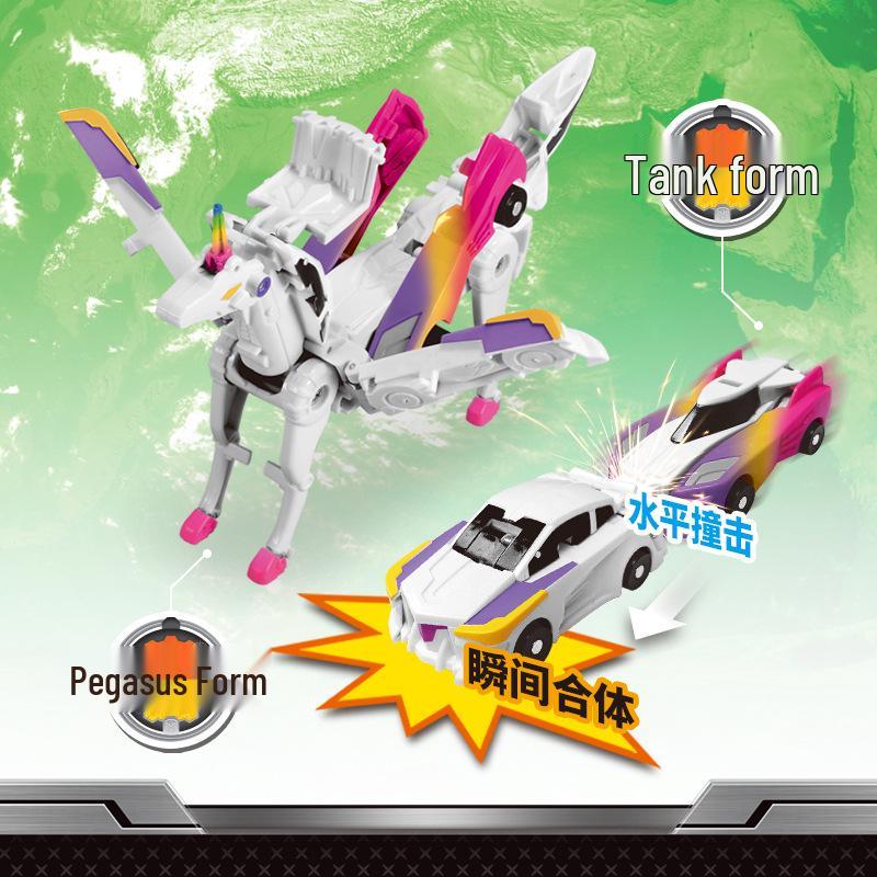 Silverwing Dragon Kaboo: Two-in-One Collision and Pegasus Unicorn Transforming Toy