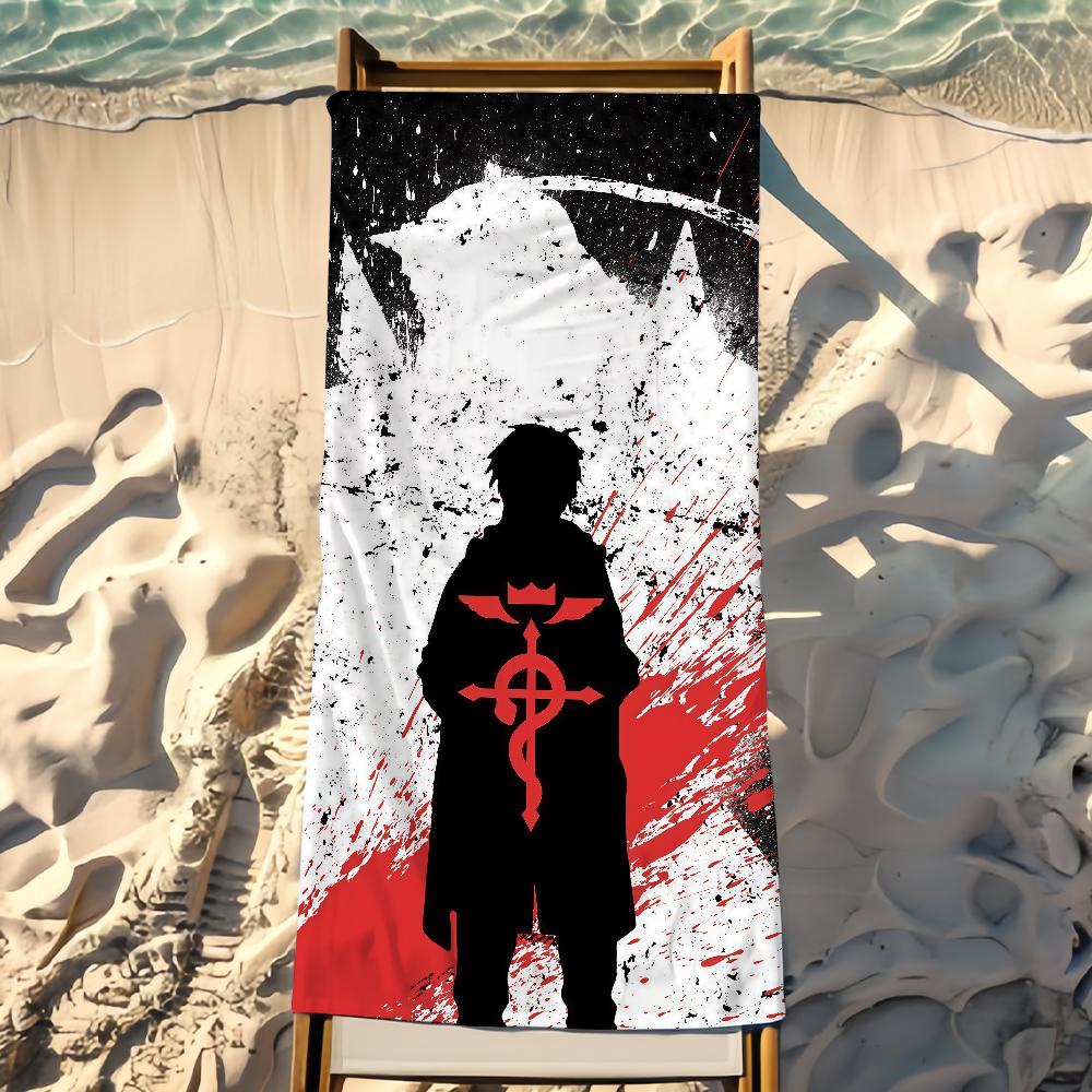 Asciugamano Anime F-Fullmetal Alchemist da Spiaggia Doccia Bagno Viaggio Leggero Delicato sulla Pelle per Piscina Campeggio Crociera Estate