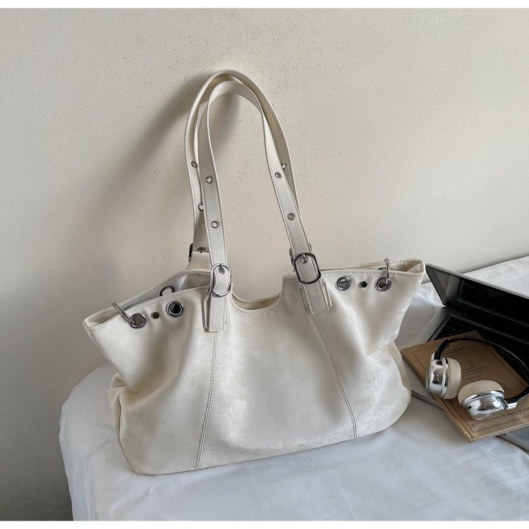 Casual Large-capacity Bag Women's 2025 New Autumn and Winter Retro Commuter Shoulder Bag Portable Tote Bag