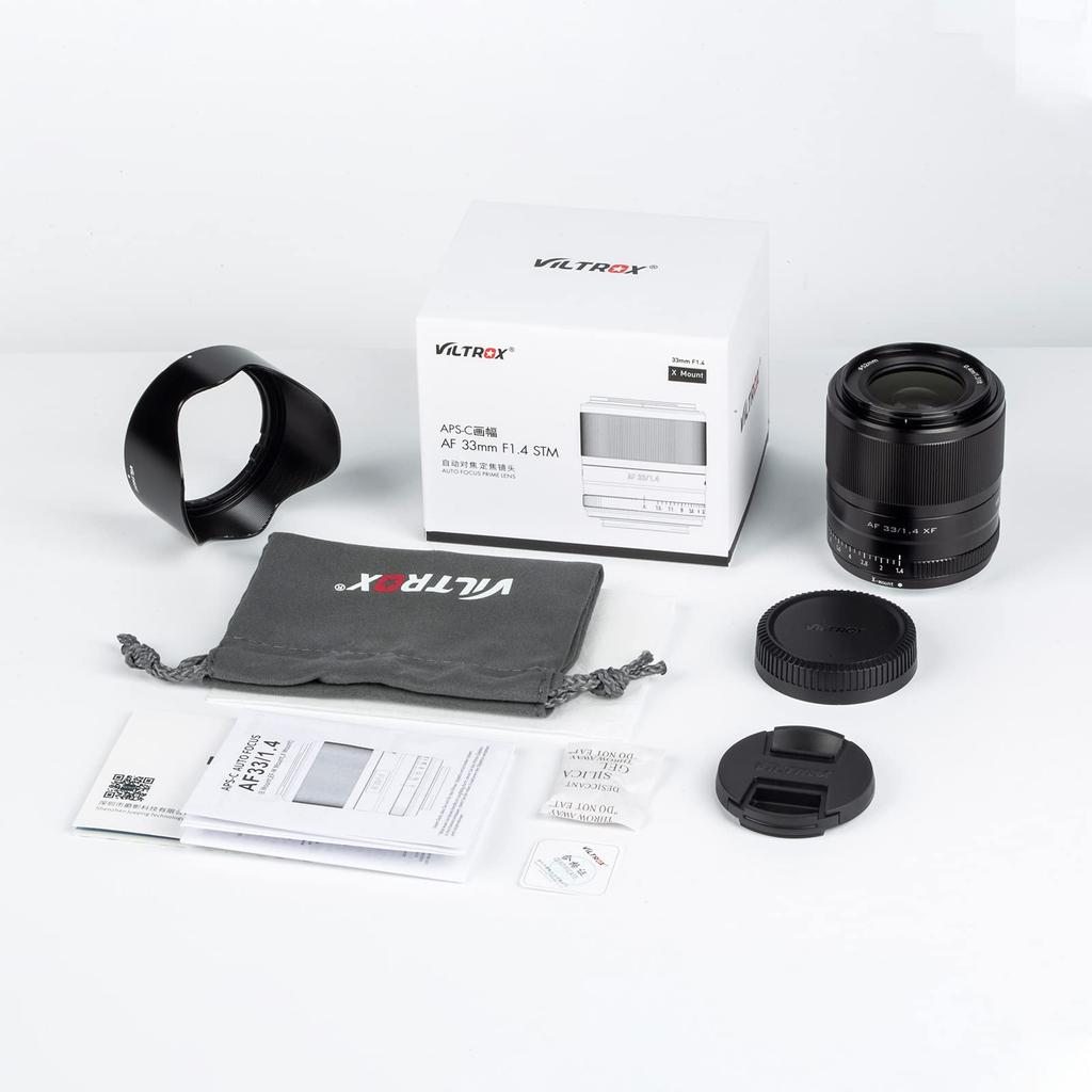 VILTROX AF 33mm STM Single Focus Large Fuji Soft Compatible with F1.4 Lens, Aperture, X-Mount, Lightweight, Bokeh,