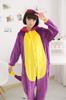 Dorawithme Purple Dragon Kigurumi Pajamas for Adults, Animal Cosplay Costume for Halloween and Christmas, Unisex (Size L)