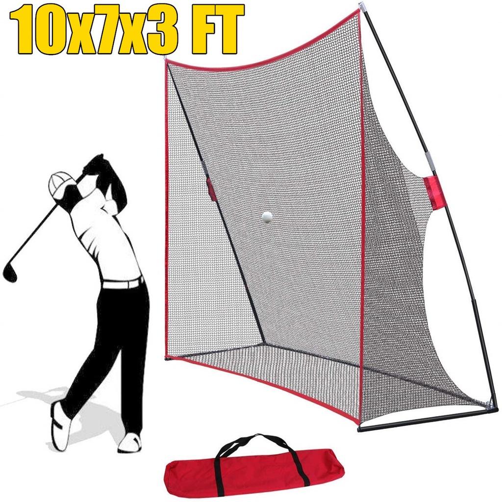 

Лакированная ткань Оксфорд 600D Портативная сетка для практики ударов по гольфу Тренажеры для тренировки драйва С сумкой для переноски Черная 300 x 210 x 91 см