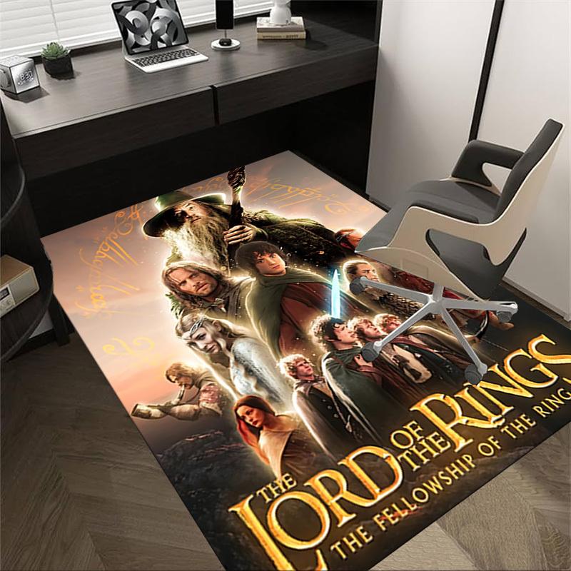 1pc Lord of the Rings Fellowship of the Ring Carpet, for Home & Office Decor, Desk Chair Carpet, Festive GiftL1433 60cm by 90cm