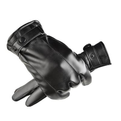 Grenzüberschreitende Herren-Touchscreen-Handschuhe Herbst und Winter gewaschenes Leder PU-Leder Samt warm und wasserdicht Fahren Radfahren Schnellverkauf
