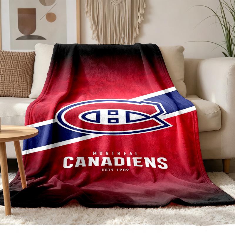 Montreal Canadiens Soft and comfortable flannel Suitable for sofas living rooms outdoor camping travel and also makes a great anniversary gift