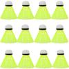Loopunk Badminton Pack of Nylon Badminton Shuttlecocks for and Plastic Shuttlecocks for Indoor and Outdoor Sports Beginners Shuttlecocks, 12,