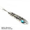 [STERLING SILVER 925] Feather Silver Necklace Pendant Chain AMTHANE-004