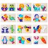 Wooden Food Chain Puzzle Animal Building Block Early Education Children Three-Dimensional Puzzle Intellectual Toy