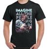 26 JOHN LENNON T-SHIRT  Imagine Guitar Peace Hippie Psychedelic Tee Top Unisex T-Shirt