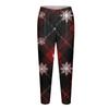 Dame Juleprint Slim Fit Elastiske Yoga Fritidsbukser
