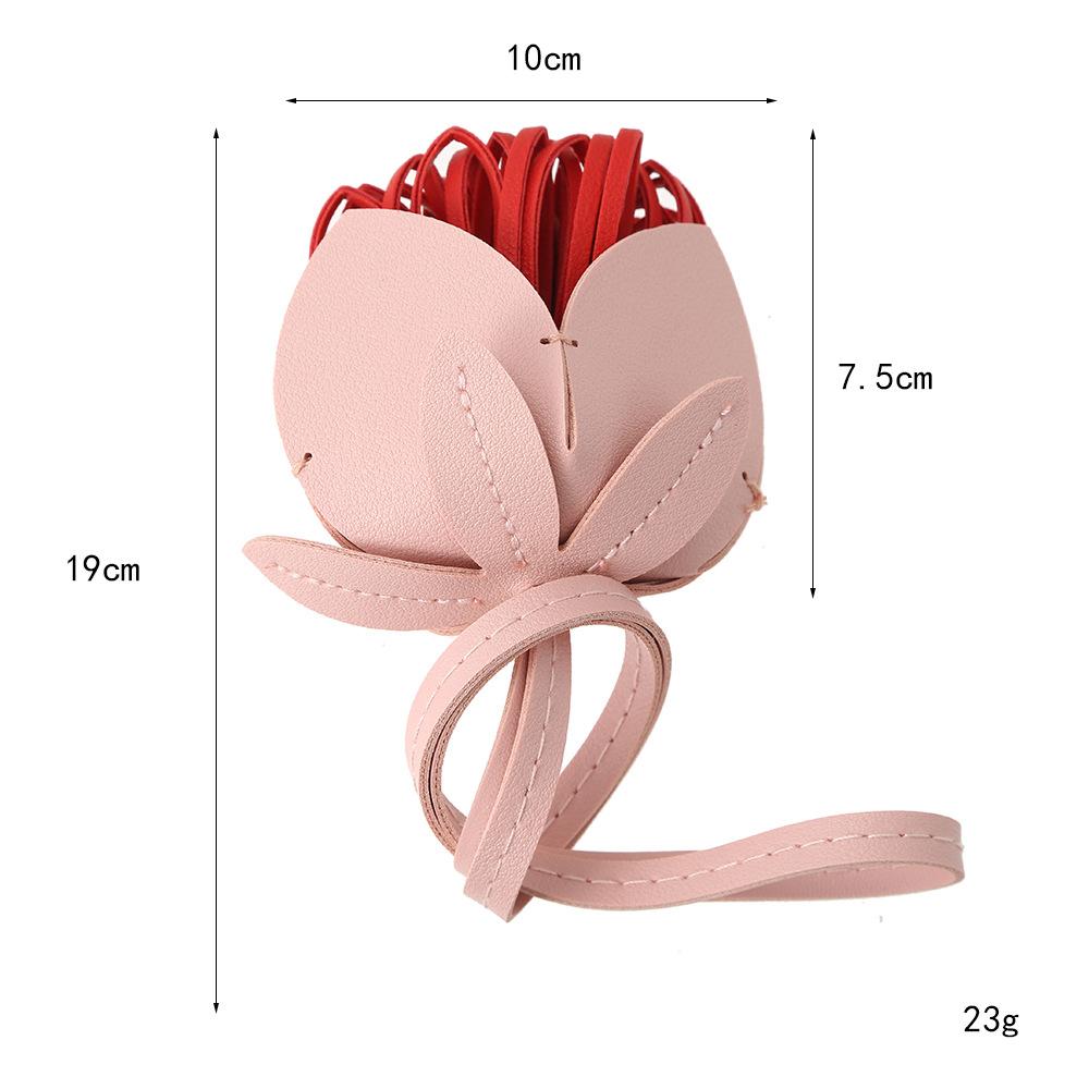 Novel & Unique Handmade Pendant, PU Leather Creative Bag Accessory, Car Rearview Mirror Decoration