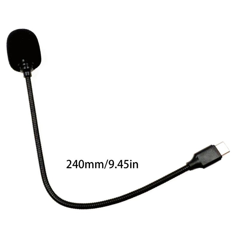 Flexible Hose Microphones With Type C Connectors For Clear Sound Recording On Smartphones And Computers