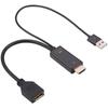 HDMI-Compatible To DisplayPort Cable 4K@60Hz 2K@120Hz HDMI-Compatible Source To DP Display Monitor Cable for PC Laptop PS5 Xbox