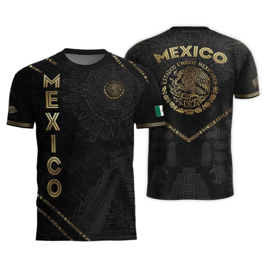Men's Mexico Letter Print Short Sleeve T-Shirt
