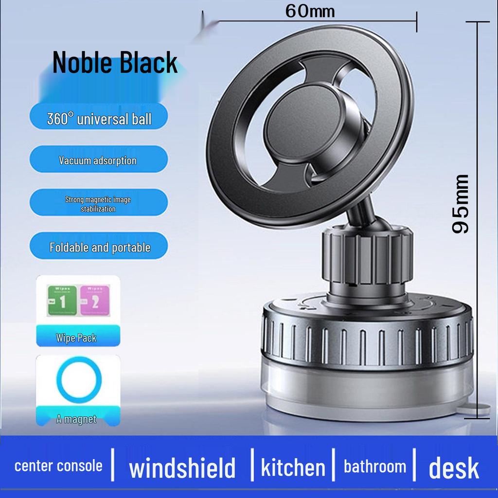 360° Rotation Magnetic Car Phone Holder with Vacuum Suction