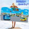 Tayo the Little Bus Print Beach Towel, Large Soft Quick Dry Towel for Beach Camping Swimming