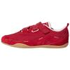 Urban Reverie Leather Suede FOS City Functional Ballet Style Sports Comfortable Lifestyle Shoes Women Sneakers Red KJ9088
