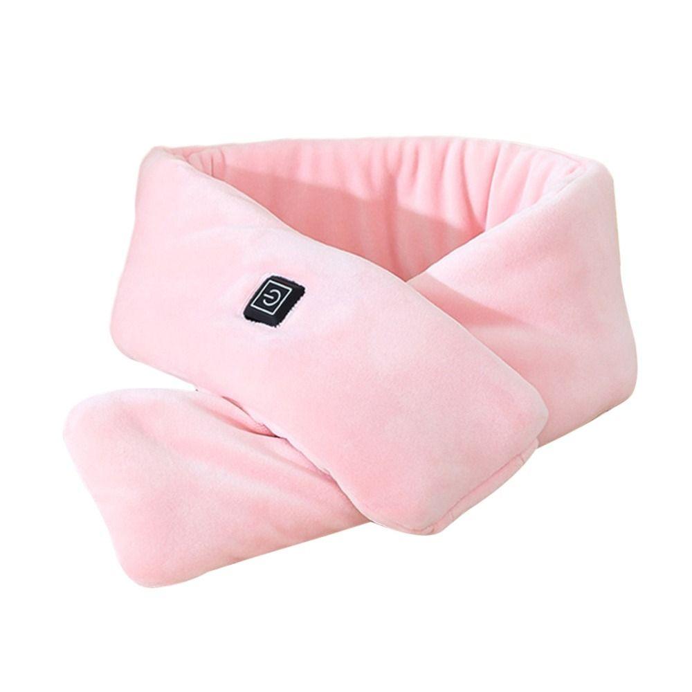Fleece Temperature Scarf Winter Electric Neck Warmer Portable USB Heating Scarf  Women Men
