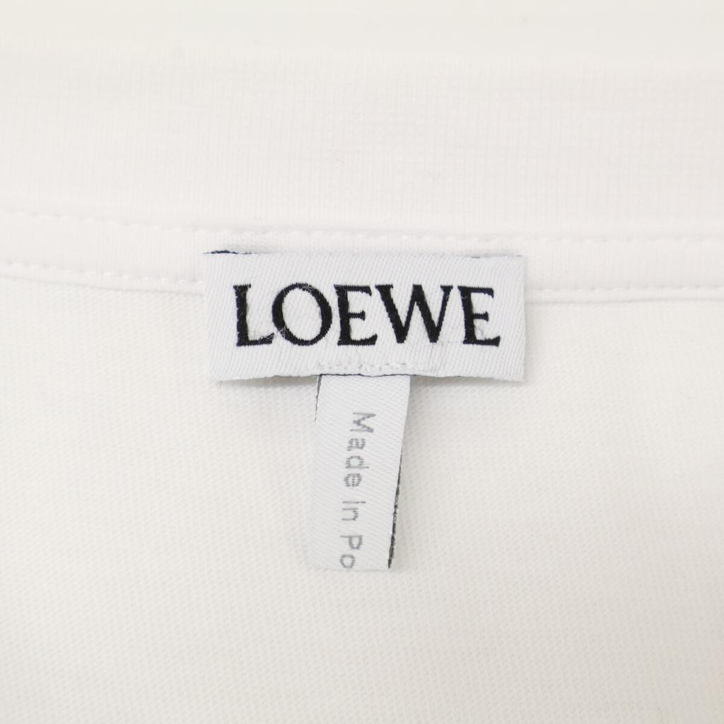 Loewe H526Y22X75 White Regular Fit T-Shirt Tops M whiteUsed
