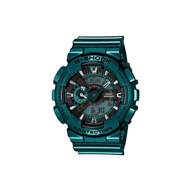 

CASIO Мужские Часы Зеленые GA-110NM-3A Серия с Жидкокристаллическим/Аналоговым Двойным Дисплеем GA-110NM-3A Green Dial