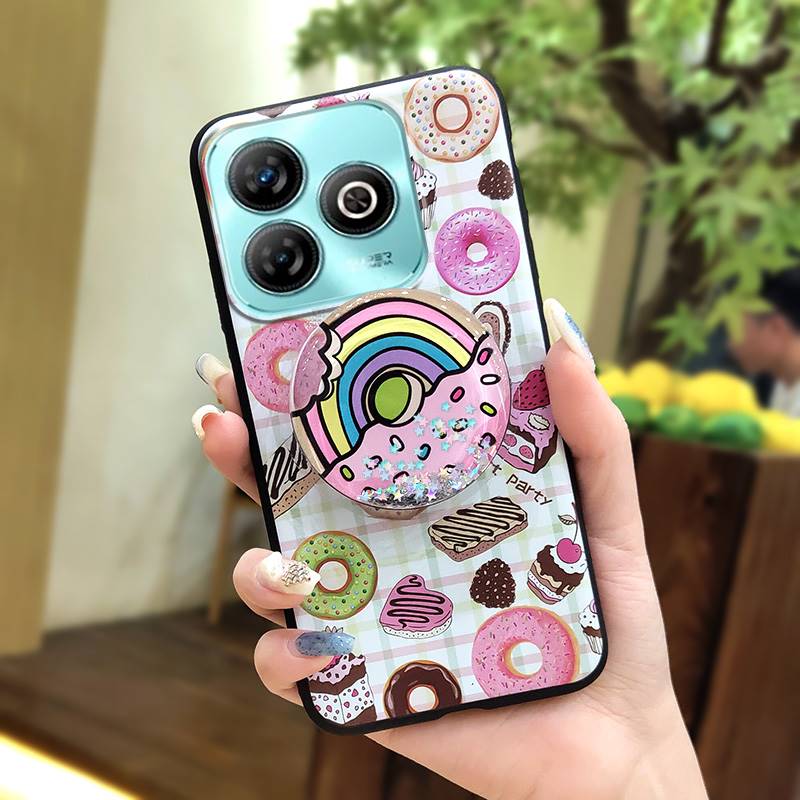 Ochrona Obiektywu Telefonu Brokatowe Etui na Telefon Dla ZTE Blade A75 4G/Z2359 Odporne na Zabrudzenia Silikonowe o Fakturze Skóry Prostota Trwałe