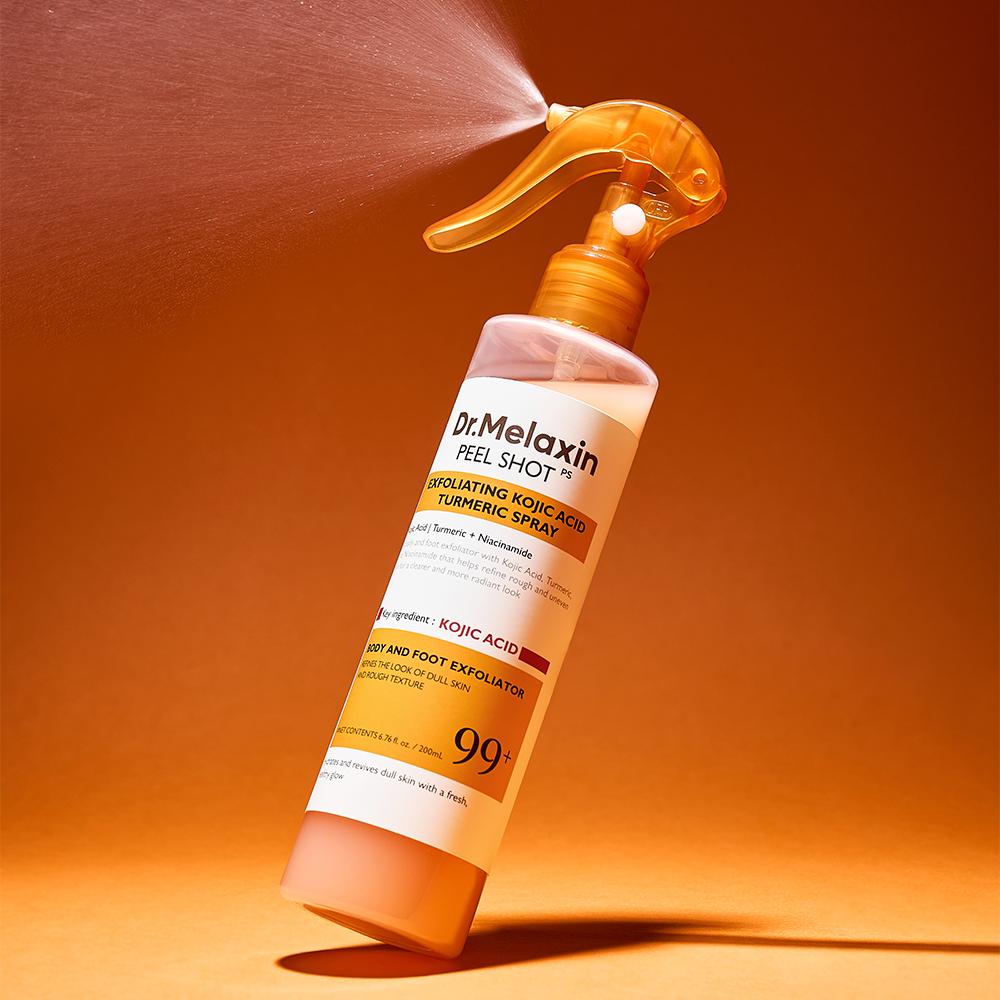 Dr.Melaxin Peel Shot Kojic Acid X Turmeric Body Peeling Spray Exfoliating Smoothing 200ml Body Care Korean Skincare