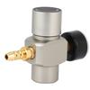 3/8in Quick Connector CO2 Mini Regulator Pressure Gauge for Soda Container Beer Keg