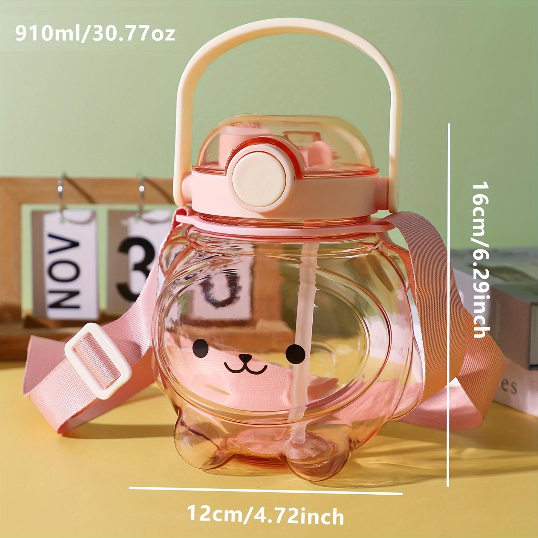 

1pc-Cartoon dundun Little Bear Plastic Water Cup -Reusable Perfect For Outdoor Activities, Sports & Fitness, Portable Design розовый