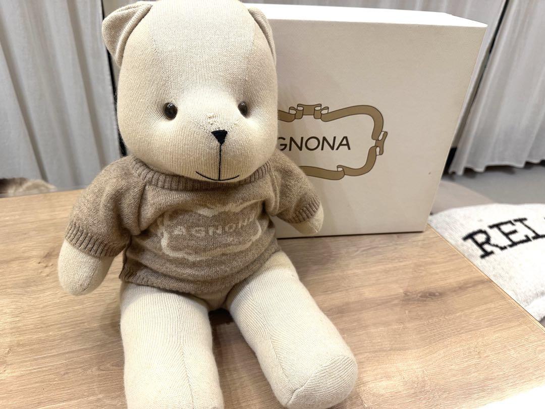 

[USED] Italian AGNONA 100% Cashmere Large Teddy Bear with Box