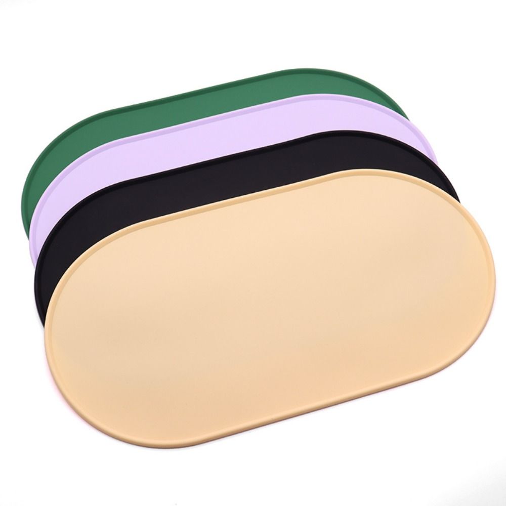 Anti-slip Pet Bowl Mat Anti Overflow Cat Placemat Portable Dog Drinking Pad Pet Accessories