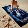 Mittwoch Gothic Strandtuch, Superweiche Mikrofaser, Geschenk für Sie/Ihn, Geburtstag, für Pool, Strand, Reisen, Heimdeko Fanartikel