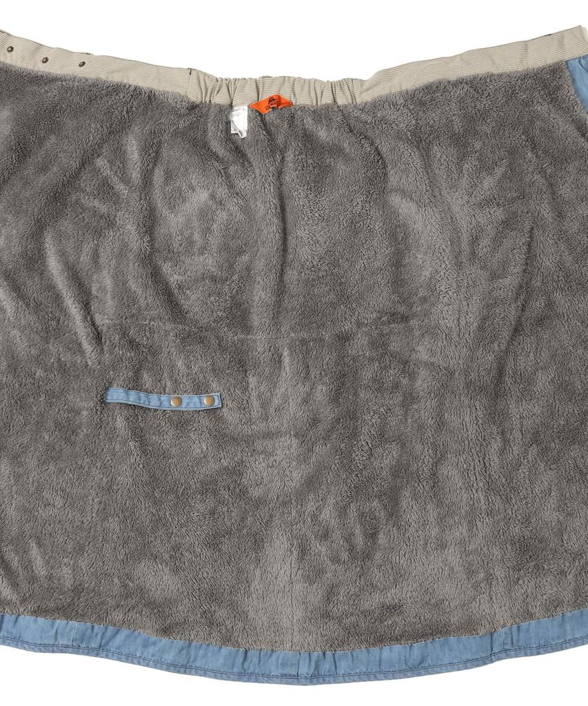 Cliff Mayer Denim Wrap Ljusblå 2-vägs Boa-fodrad Kjold, Dam, Stor,